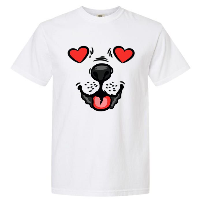 Dog Heart Eyes Valentines Day Cute Puppy Doggie Pet Lover Garment-Dyed Heavyweight T-Shirt