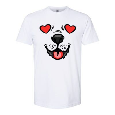 Dog Heart Eyes Valentines Day Cute Puppy Doggie Pet Lover Softstyle CVC T-Shirt