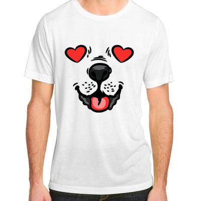 Dog Heart Eyes Valentines Day Cute Puppy Doggie Pet Lover Adult ChromaSoft Performance T-Shirt