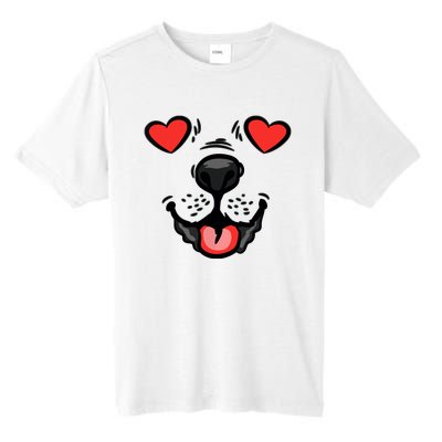 Dog Heart Eyes Valentines Day Cute Puppy Doggie Pet Lover Tall Fusion ChromaSoft Performance T-Shirt