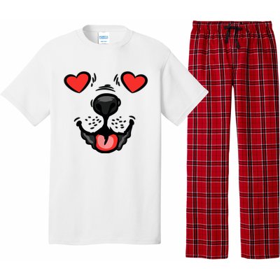 Dog Heart Eyes Valentines Day Cute Puppy Doggie Pet Lover Pajama Set