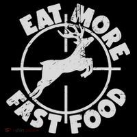 Deer Hunting Eat More Fast Food Funny Tee For Hunters Tall T-Shirt
