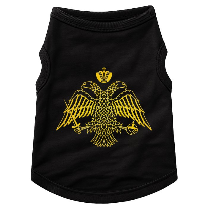 Double Headed Eagle Byzantine & Christian Orthodox Emblem Doggie Tank