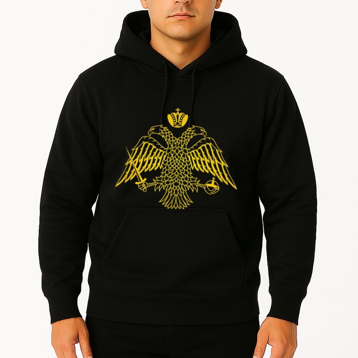 Double Headed Eagle Byzantine & Christian Orthodox Emblem Hoodie