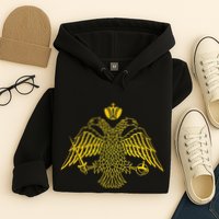 Double Headed Eagle Byzantine & Christian Orthodox Emblem Hoodie