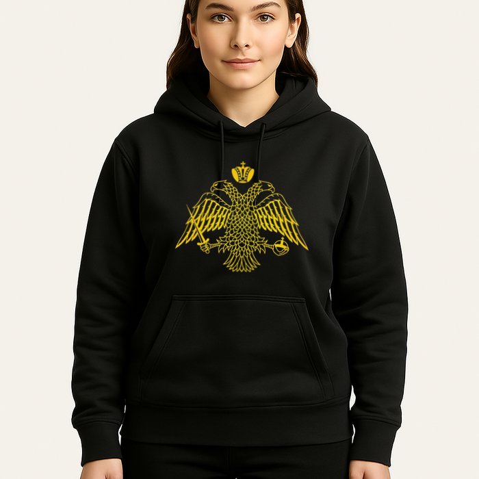 Double Headed Eagle Byzantine & Christian Orthodox Emblem Hoodie