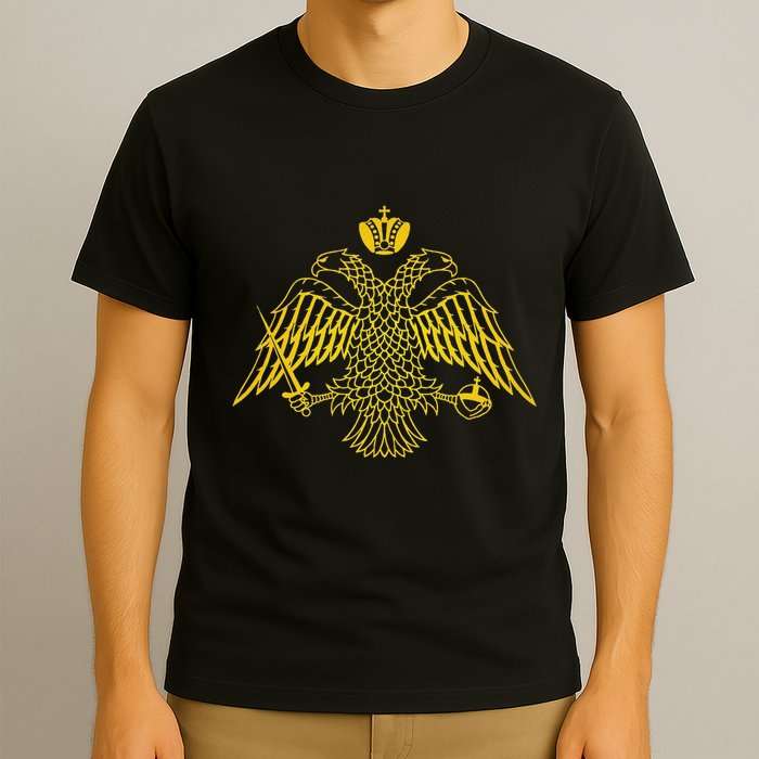 Double Headed Eagle Byzantine & Christian Orthodox Emblem T-Shirt