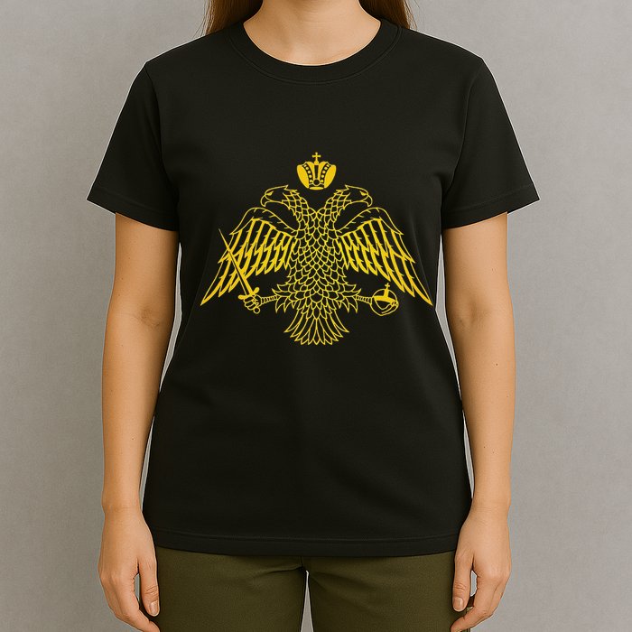 Double Headed Eagle Byzantine & Christian Orthodox Emblem T-Shirt