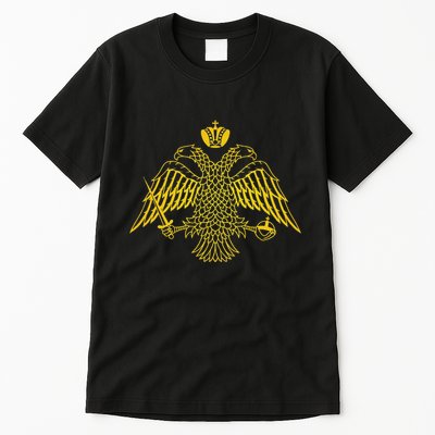 Double Headed Eagle Byzantine & Christian Orthodox Emblem Tall T-Shirt