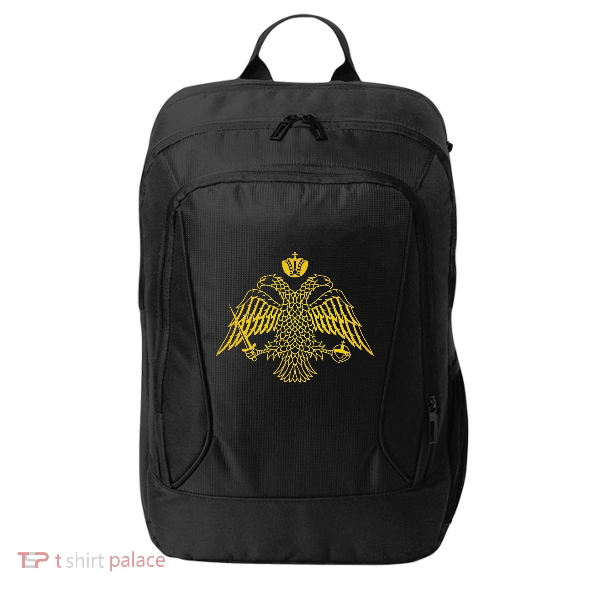 Double Headed Eagle Byzantine & Christian Orthodox Emblem City Backpack