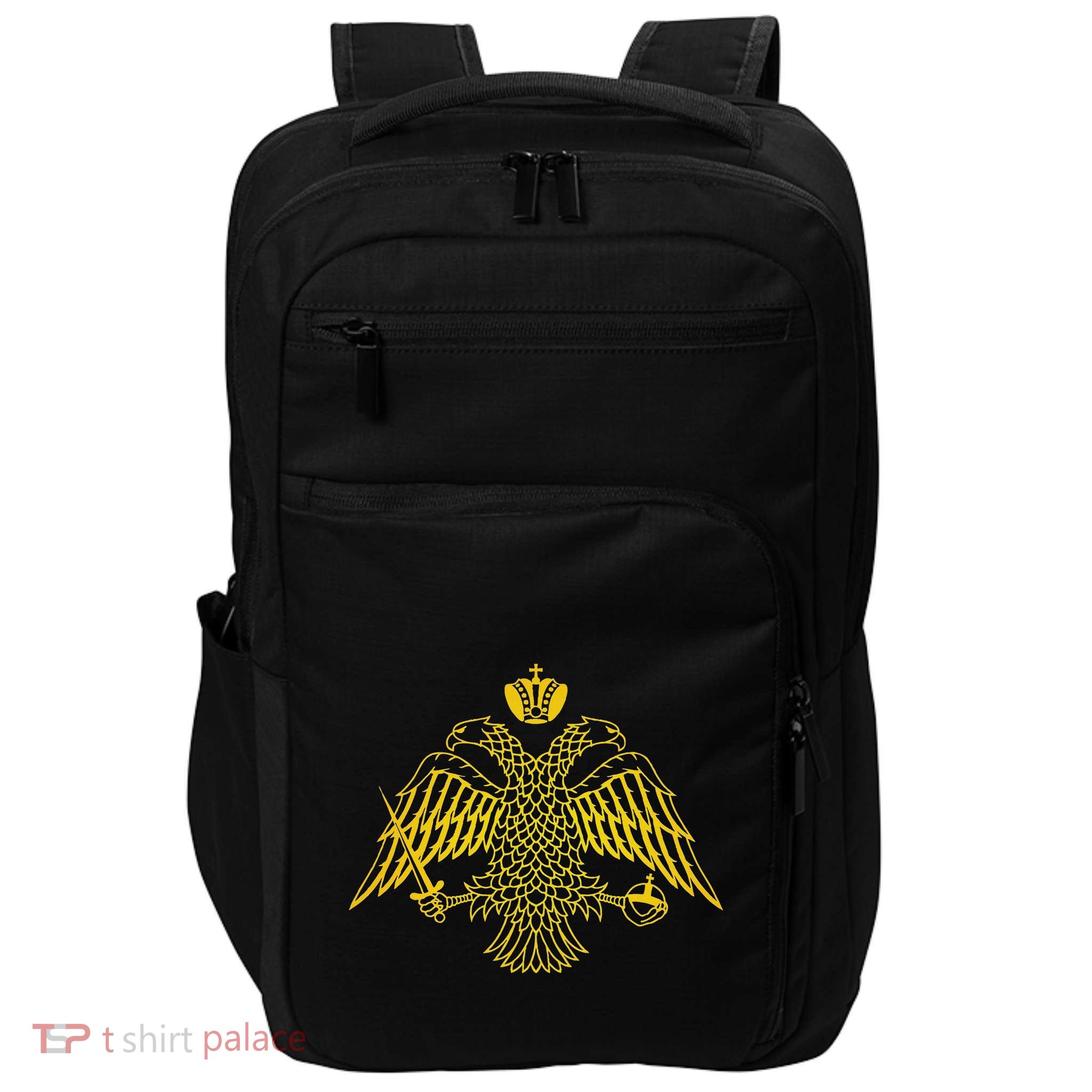 Double Headed Eagle Byzantine & Christian Orthodox Emblem Impact Tech Backpack