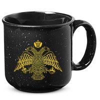 Double Headed Eagle Byzantine & Christian Orthodox Emblem 15oz Campfire Ceramic Mug