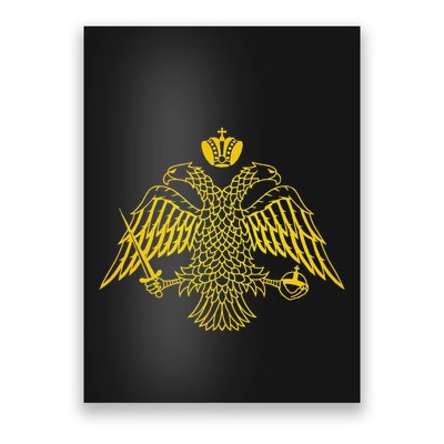 Double Headed Eagle Byzantine & Christian Orthodox Emblem Poster