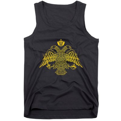 Double Headed Eagle Byzantine & Christian Orthodox Emblem Tank Top