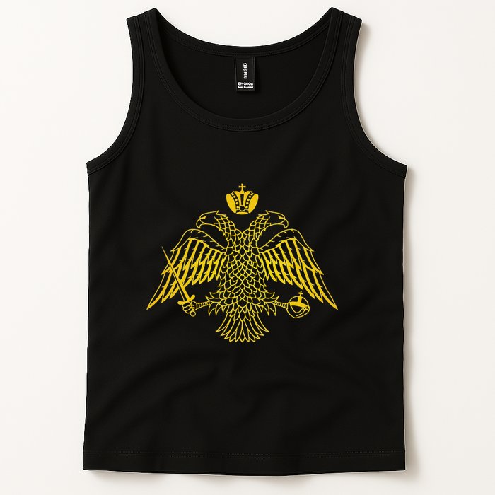 Double Headed Eagle Byzantine & Christian Orthodox Emblem Tank Top