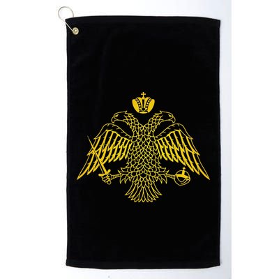 Double Headed Eagle Byzantine & Christian Orthodox Emblem Golf Towel