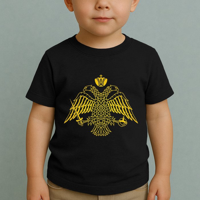 Double Headed Eagle Byzantine & Christian Orthodox Emblem Toddler T-Shirt