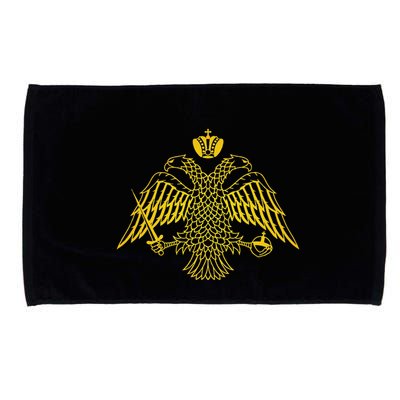Double Headed Eagle Byzantine & Christian Orthodox Emblem Microfiber Hand Towel