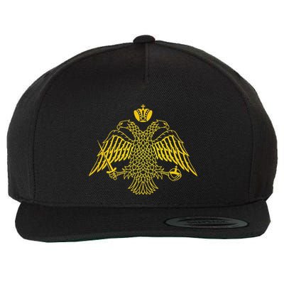 Double Headed Eagle Byzantine & Christian Orthodox Emblem Wool Snapback Cap
