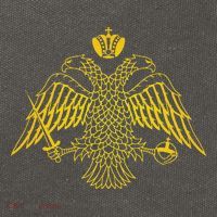 Double Headed Eagle Byzantine & Christian Orthodox Emblem Cotton Canvas Backpack