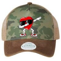 Dabbing Heart FunnyValentines Day Red Heart Legacy Tie Dye Trucker Hat