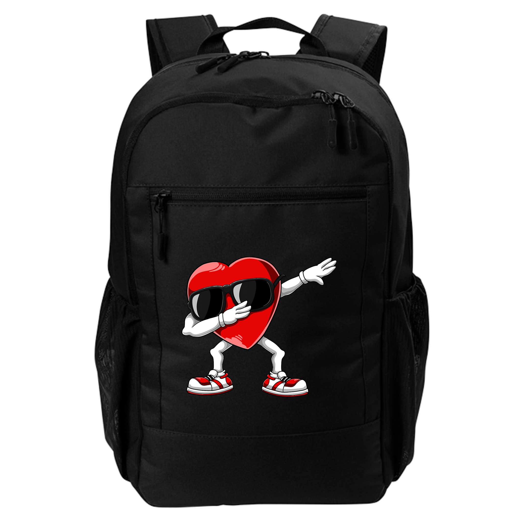 Dabbing Heart FunnyValentines Day Red Heart Backpack