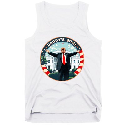 Daddys Home Funny Donald Trump White House 2024 President 47 Sweatshirt Tank Top