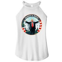 Daddys Home Funny Donald Trump White House 2024 President 47 Sweatshirt Women’s Perfect Tri Rocker Tank