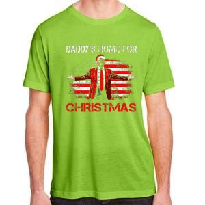 DaddyS Home For Christmas Santa Trump Xmas Adult ChromaSoft Performance T-Shirt