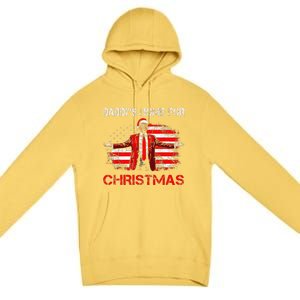 DaddyS Home For Christmas Santa Trump Xmas Premium Pullover Hoodie