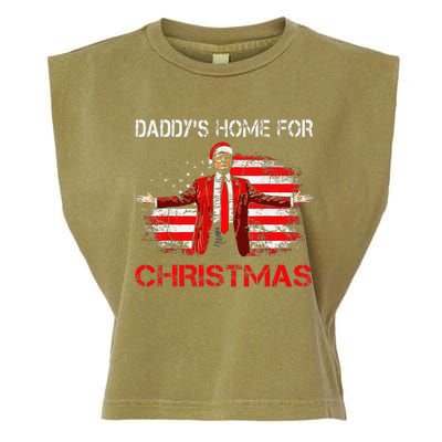 DaddyS Home For Christmas Santa Trump Xmas Garment-Dyed Women's Muscle Tee