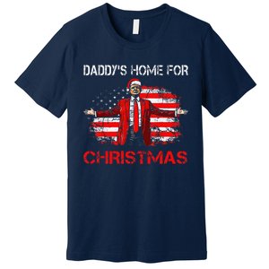 DaddyS Home For Christmas Santa Trump Xmas Premium T-Shirt