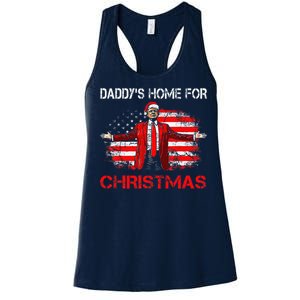 DaddyS Home For Christmas Santa Trump Xmas Women's Racerback Tank