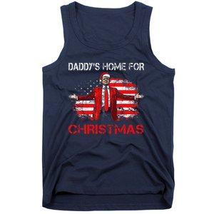 DaddyS Home For Christmas Santa Trump Xmas Tank Top