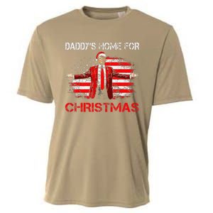 DaddyS Home For Christmas Santa Trump Xmas Cooling Performance Crew T-Shirt