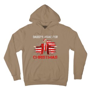 DaddyS Home For Christmas Santa Trump Xmas Hoodie