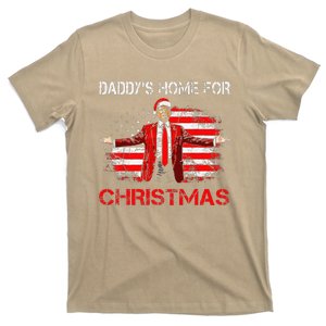 DaddyS Home For Christmas Santa Trump Xmas T-Shirt