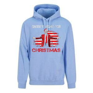 DaddyS Home For Christmas Santa Trump Xmas Unisex Surf Hoodie