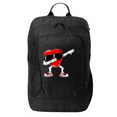 Dabbing Heart Funny Gifts Valentines Day City Backpack