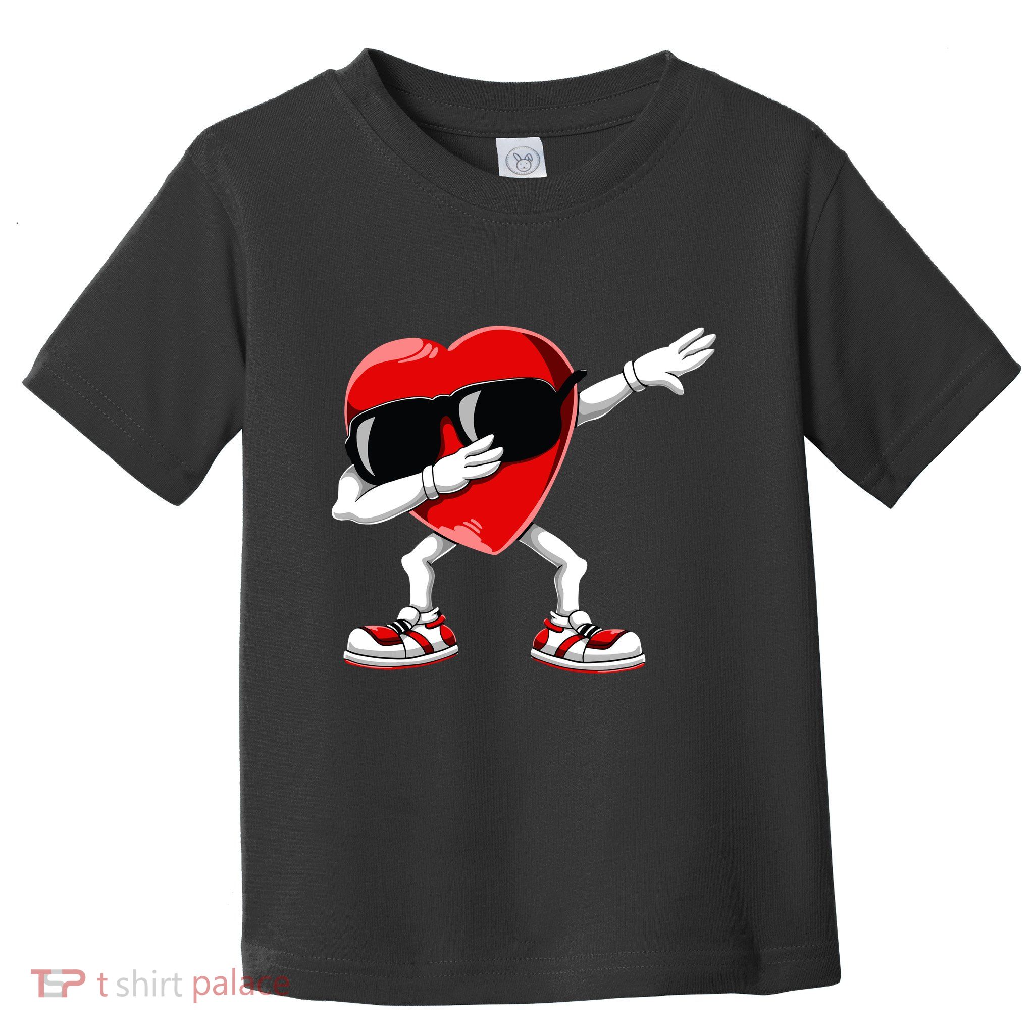 Dabbing Heart Funny Gifts Valentines Day Toddler T-Shirt