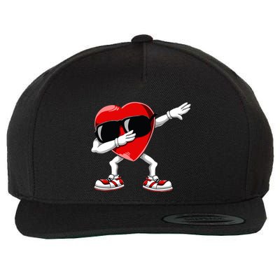 Dabbing Heart Funny Gifts Valentines Day Wool Snapback Cap
