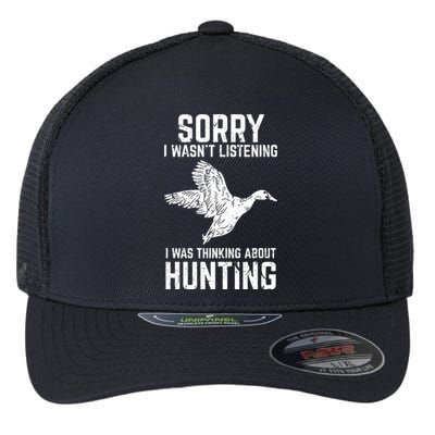 Duck Hunting Funny Gift For Duck And Goose Hunters Gift Flexfit Unipanel Trucker Cap