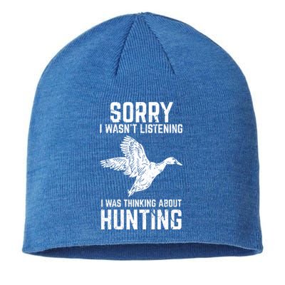 Duck Hunting Funny Gift For Duck And Goose Hunters Gift Sustainable Beanie