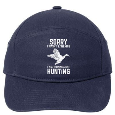 Duck Hunting Funny Gift For Duck And Goose Hunters Gift 7-Panel Snapback Hat