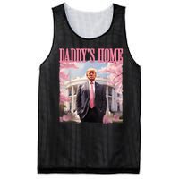 Daddys Home Funny Trump Daddys Coming Home 2024 Maga 2024 Mesh Reversible Basketball Jersey Tank