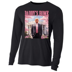 Daddys Home Funny Trump Daddys Coming Home 2024 Maga 2024 Cooling Performance Long Sleeve Crew