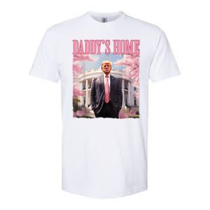 Daddys Home Funny Trump Daddys Coming Home 2024 Maga 2024 Softstyle CVC T-Shirt