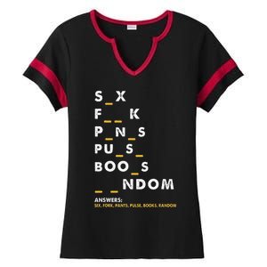 Dirty Humor For Dirty Mind Graphic Ladies Halftime Notch Neck Tee