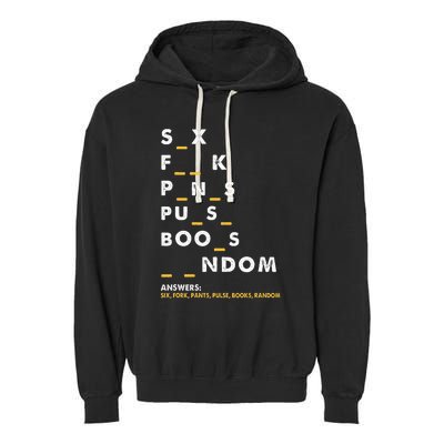 Dirty Humor For Dirty Mind Graphic Garment-Dyed Fleece Hoodie