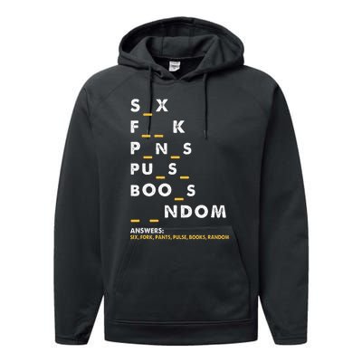 Dirty Humor For Dirty Mind Graphic Performance Fleece Hoodie